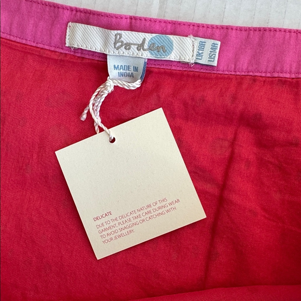 Boden Pink Eyelet Skirt BODEN Women's Broderie Pencil Skirt, Pink, US 14R - Picture 6 of 10